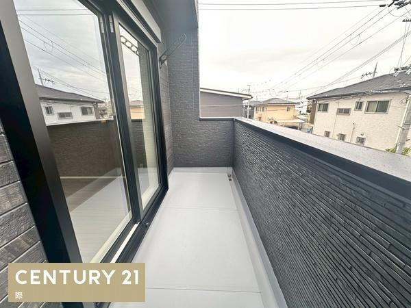 タマタウン岩出駅前2　新築戸建　1号棟のバルコニー