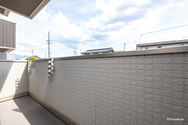 トリシア東和田　E（東）棟のバルコニー|写真は同じ建築会社の近い間取りの物です。参考にご覧下さい。