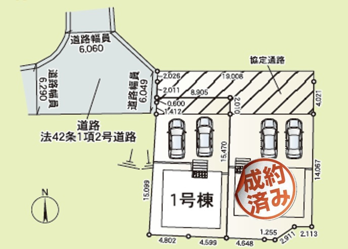 ♥♥南風原町宮平第3-1号棟（全2棟）の区画図|区画図