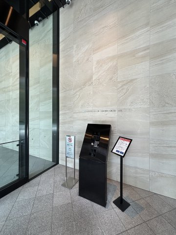 プラウドタワー亀戸クロスゲートタワーのエントランス