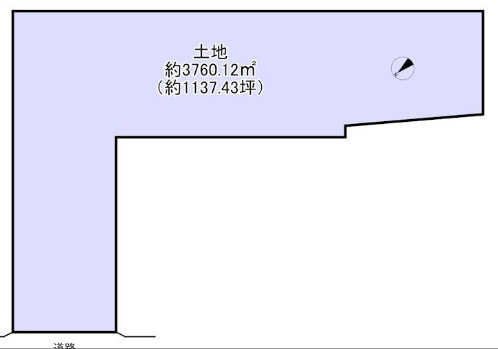 栗東市苅原の事業用地の区画図