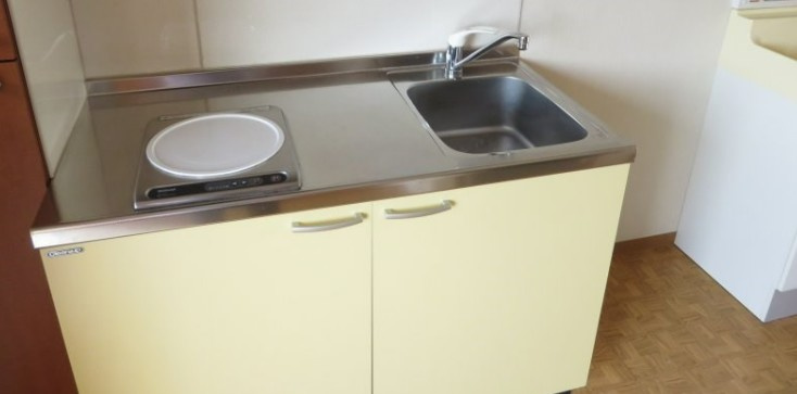 川崎市多摩区中野島２丁目の賃貸マンションのキッチン