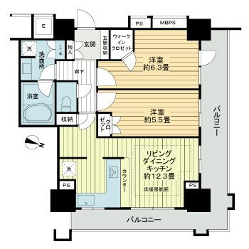 ライオンズタワー神戸元町の間取り