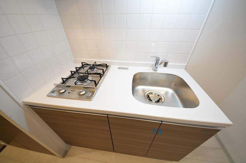 プレサンス谷町リーベのキッチン|プレサンス谷町リーベ　２口ガスコンロ