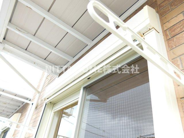 アンジェリートのバルコニー|シャッター雨戸も搭載◆