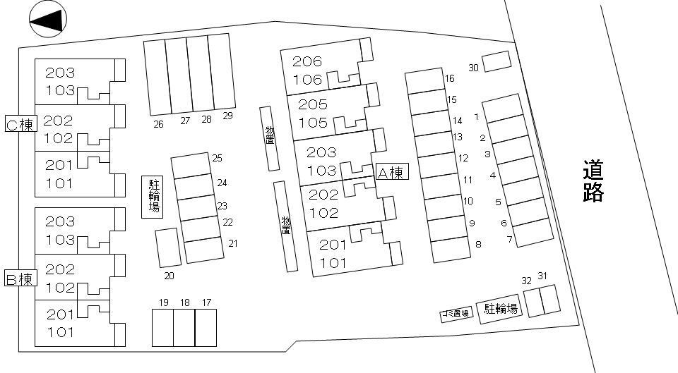 リトル　プリンス　Ｂの区画図