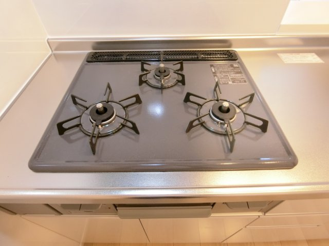 セレストブルーのキッチン