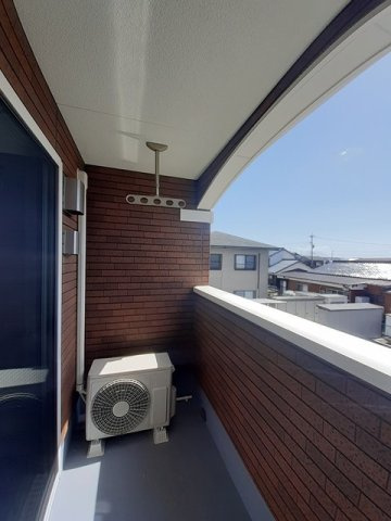 セレストブルーのバルコニー