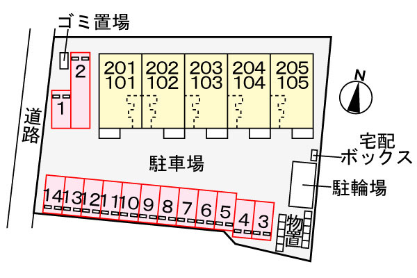 セレストブルーの区画図