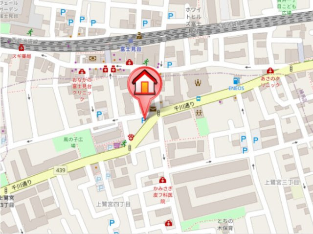 ピアコートTM富士見台弐番館の地図