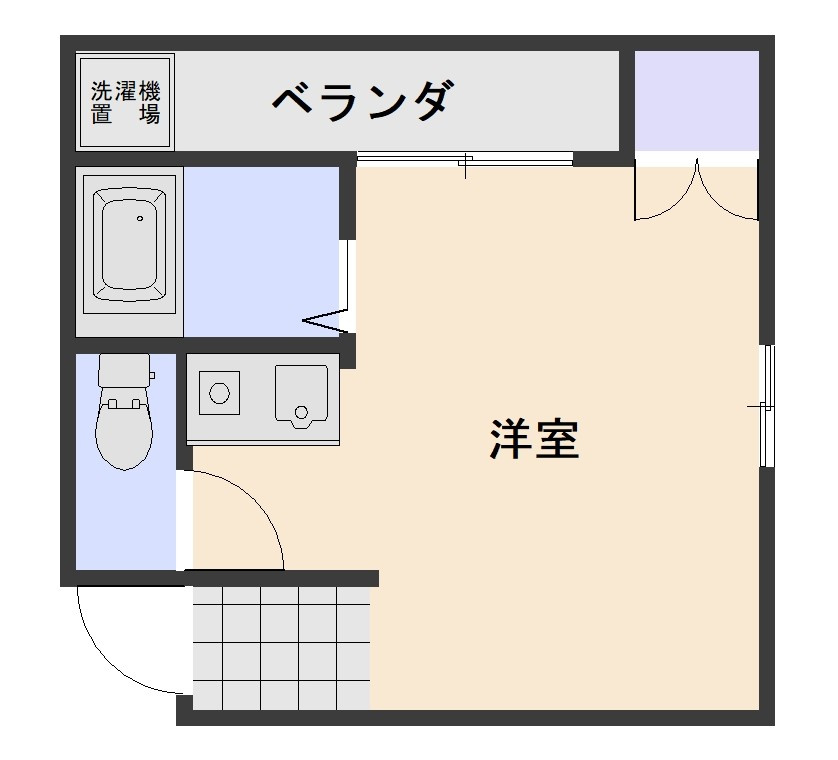 津高台ハイツの間取り