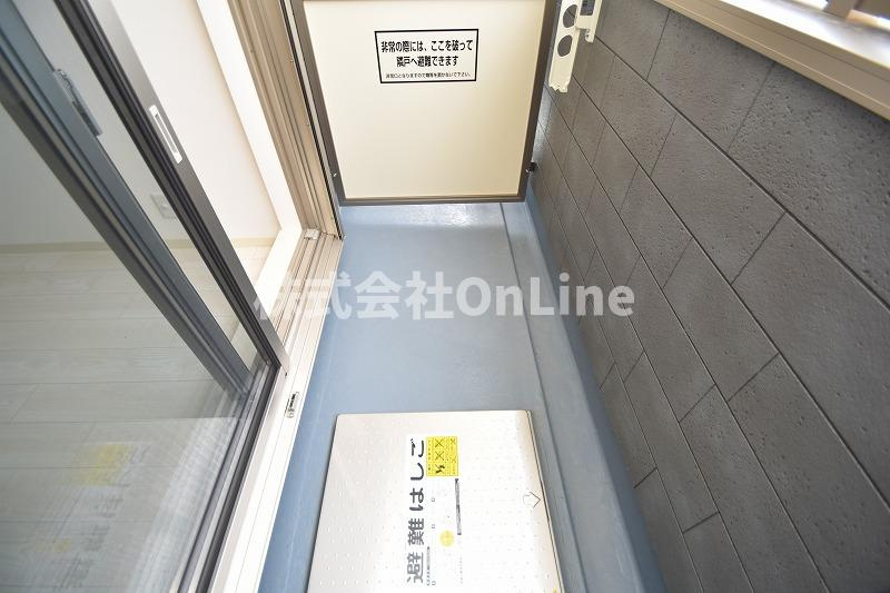 レクエルド柏田本町のバルコニー