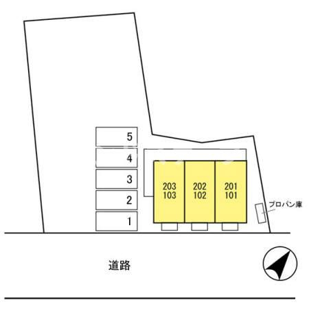 セジュールフジオカの区画図|高崎、前橋のお部屋探しはエンドスケープまで！お客様の理想お聞かせ下さい♪