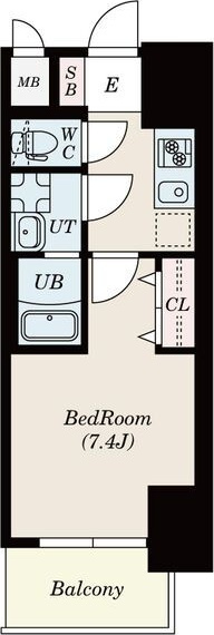 S-RESIDENCE堀田Northの間取り