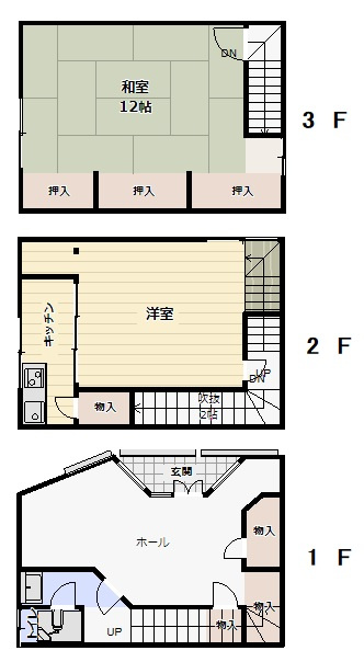 米子市朝日町売店舗の間取り|自分好みにリフォームを行い　
店舗等での活用いかがでししょうか？

