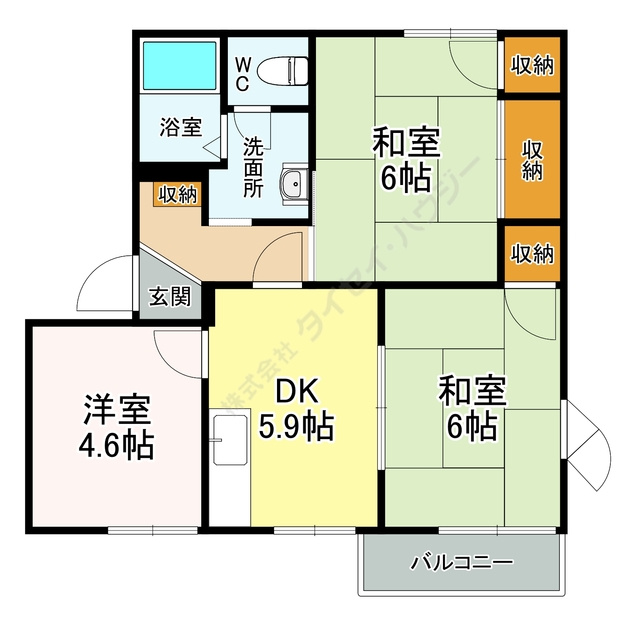 クレストコートＡの間取り