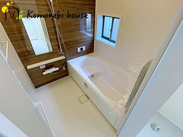さいたま市見沼区御蔵　第３期　新築一戸建て　Aの浴室|日々の疲れを癒すお風呂付です