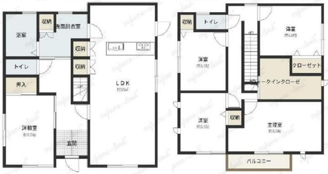 【間取り】 | 間取りは5LDKになります。