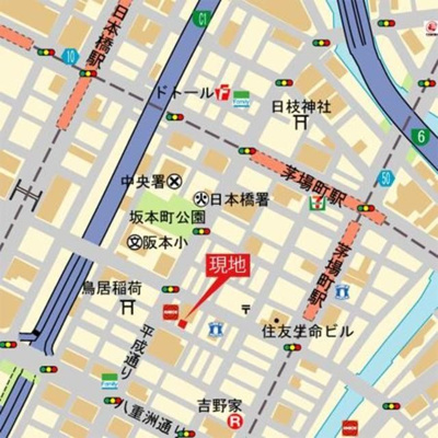 【地図】 | パークキューブ茅場町