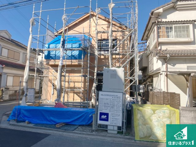 加古川市東神吉町出河原　新築一戸建ての外観|現在建築中！落ち着いた街並みで新生活を始めることが出来そう！周辺の物件も併せてご紹介させて頂きます！