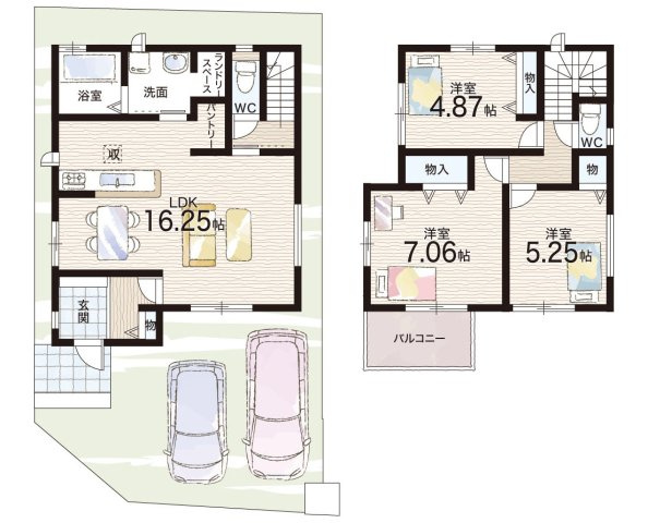 加古川市東神吉町出河原　新築一戸建ての間取り|１区画