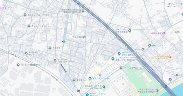 加古川市東神吉町出河原　新築一戸建ての地図