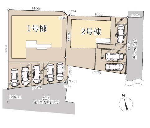 【区画図】 | 行田市矢場第4　Livele Garden.S　新築戸建　全2棟　2号棟