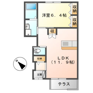 【間取り】 | ＥＡＳＴ　ＲＯＣＫ２