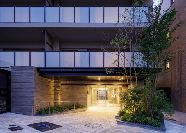 アンビシャスガーデン鶴瀬の外観|閑静な住宅街にあります。