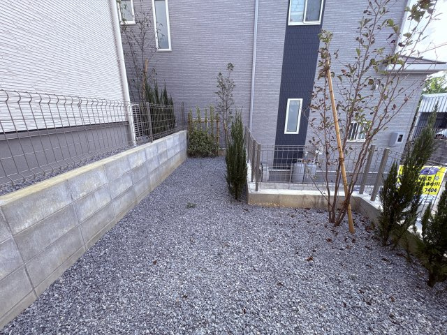 ハートフルタウンうるま市上江洲Ⅱ-B号棟　＼☆ご成約時５０万円キャッシュバック☆／の庭|※同施工会社の別物件サンプル写真となります。