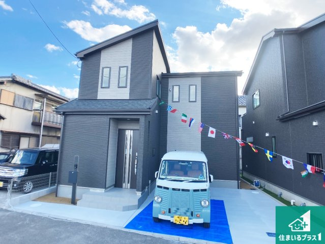 加古川市平岡町土山　新築一戸建ての外観|現在の進捗状況です！順調に作業進行中、完成が待ち遠しいです！詳細の間取り等、お気軽にお問い合わせください！