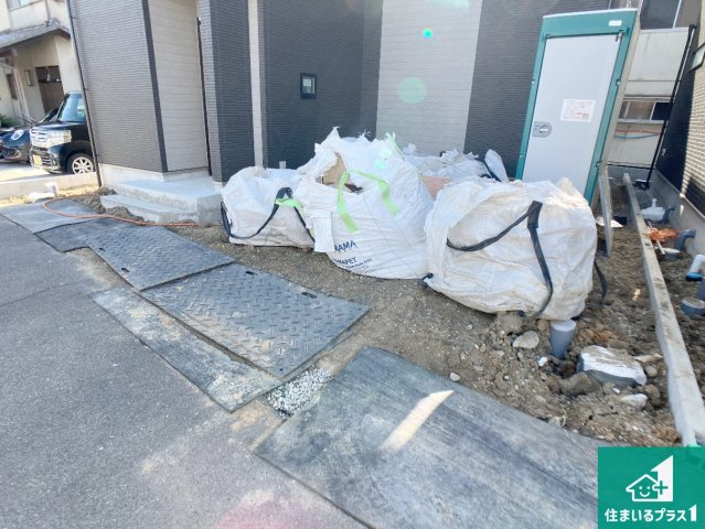 加古川市平岡町土山　新築一戸建ての外観|現在建築中！落ち着いた街並みで新生活を始めることが出来そう！周辺の物件も併せてご紹介させて頂きます！