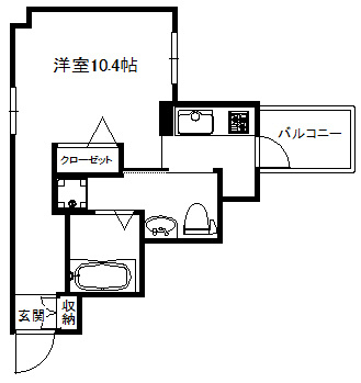 大阪市中央区徳井町２丁目の賃貸マンションの間取り