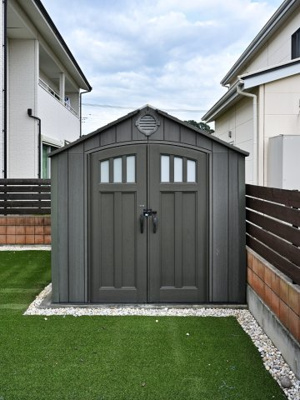 【収納】 | 太田市細谷町　中古戸建 | お庭には大きな物置がありガーデニングやアウトドア用品を収納できます