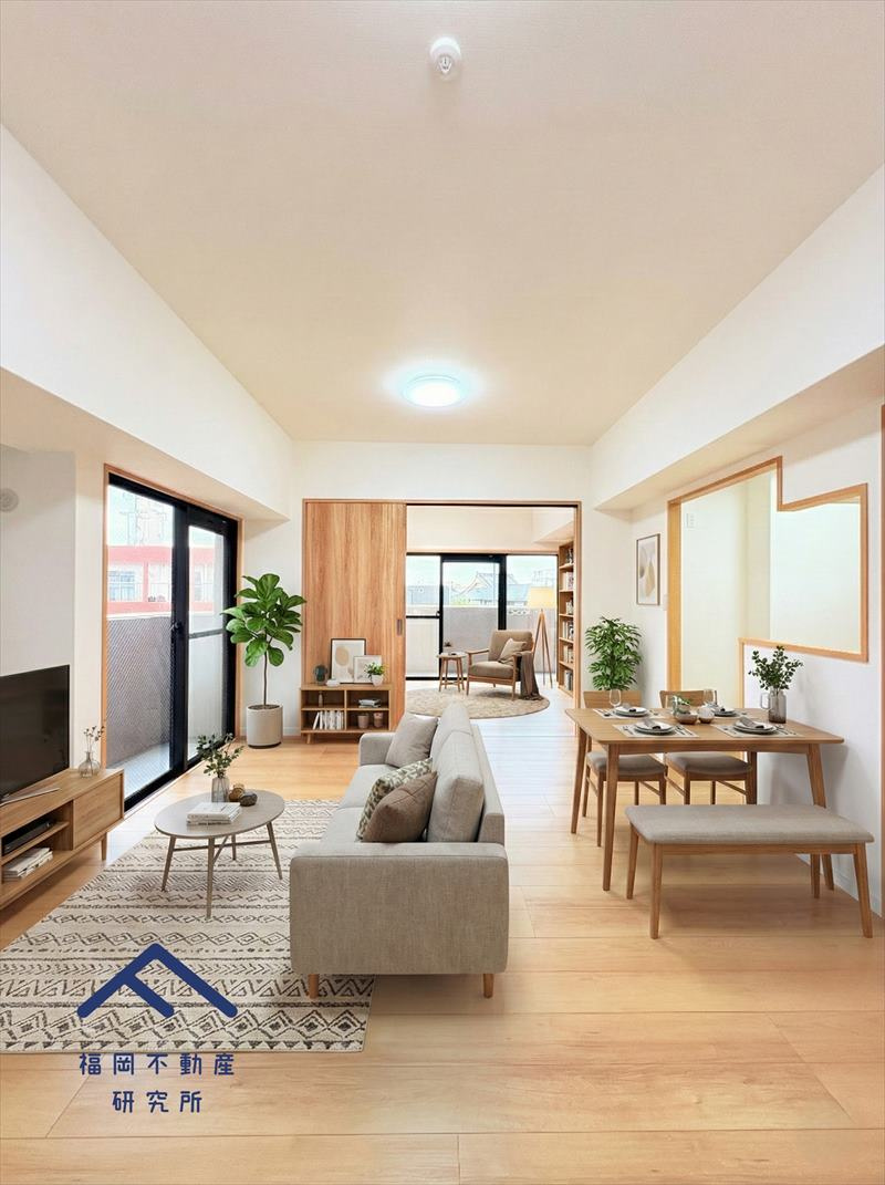 ハウベスト大橋の居間・リビング