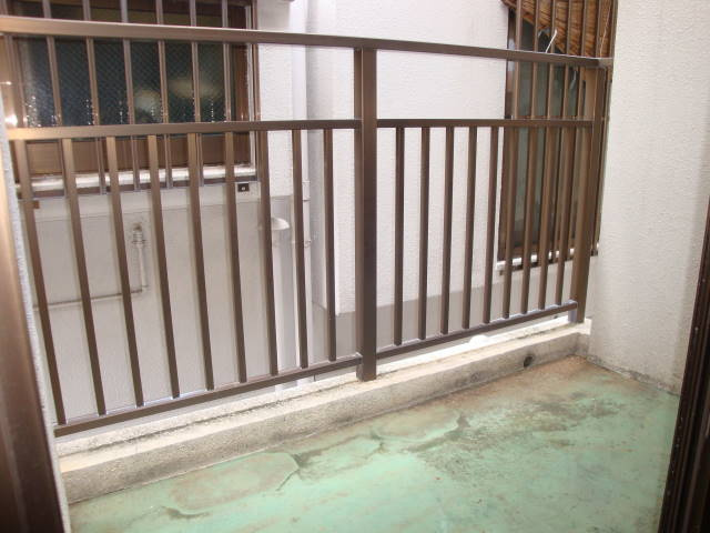 与儀マンションのバルコニー