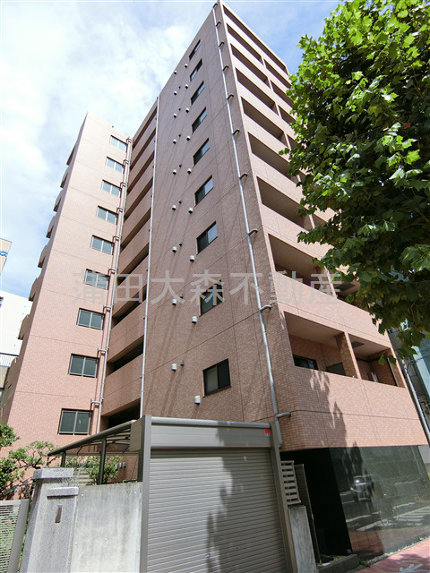 エル・ドゥーチェ蒲田の外観|2006年12月築　RC鉄筋コンクリート造地上10階建て総戸数35戸の人気分譲賃貸マンション
JR京浜東北線蒲田駅と京浜急行本線京急蒲田駅どちらも徒歩圏内の東京都大田区蒲田5丁目の立地が◎