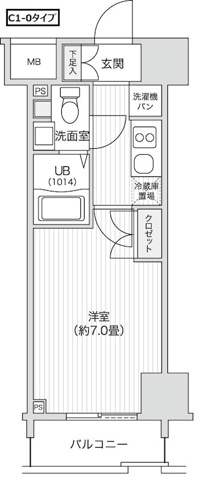 新品家具付きマンション笹塚6(KaGood東京)の間取り|※間取りと異なる場合は現状を優先します。