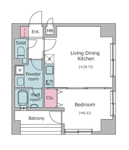 レジディア広尾南の間取り