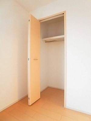 【賃貸アパート】アンジュエールＣの収納|専用の収納スペースです