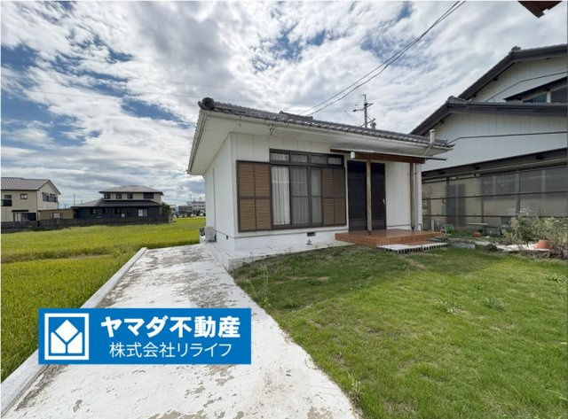 中古戸建　大垣市荒川町　昭和63年築・昭和48年築の外観|南側平屋