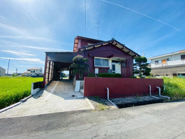 中古戸建　大垣市荒川町　昭和63年築・昭和48年築の外観|北側２階建て