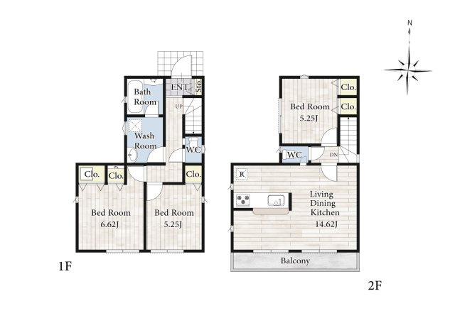 【間取り】 | 陽の光をたっぷりと浴びながら気持ち良く生活が出来ます。夢のマイホーム、夢ではなく実現出来ます！見学・ご相談等、お気軽にご連絡下さい。