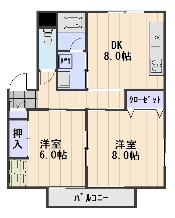 ことぶき北の間取り