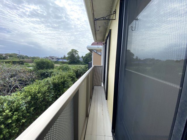 エメラルド蓮沼Cのバルコニー