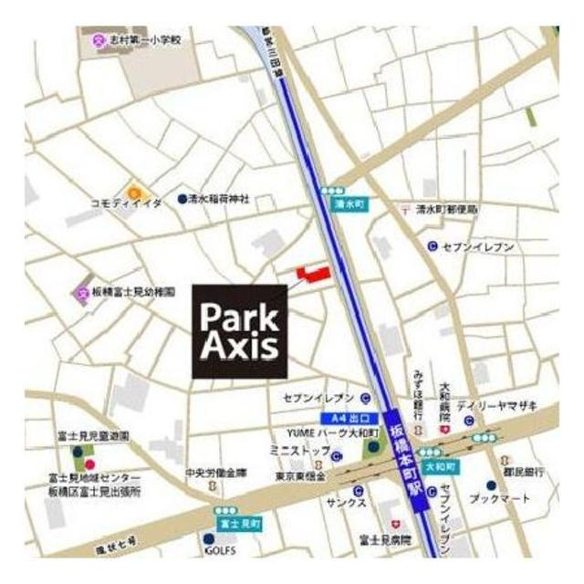 パークアクシス板橋本町の地図