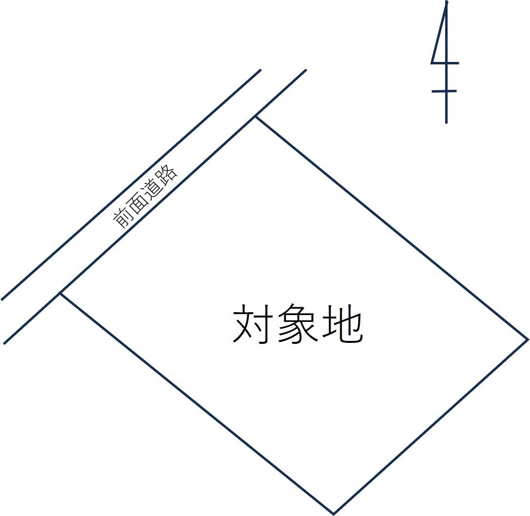 糸島市志摩芥屋　売り土地の区画図