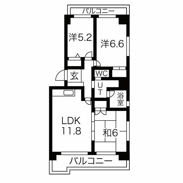 ブライトン・ビラの間取り