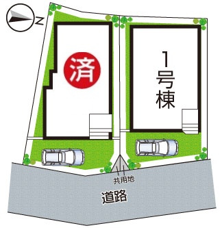 伊丹市池尻　第2期　新築一戸建ての区画図|全２区画