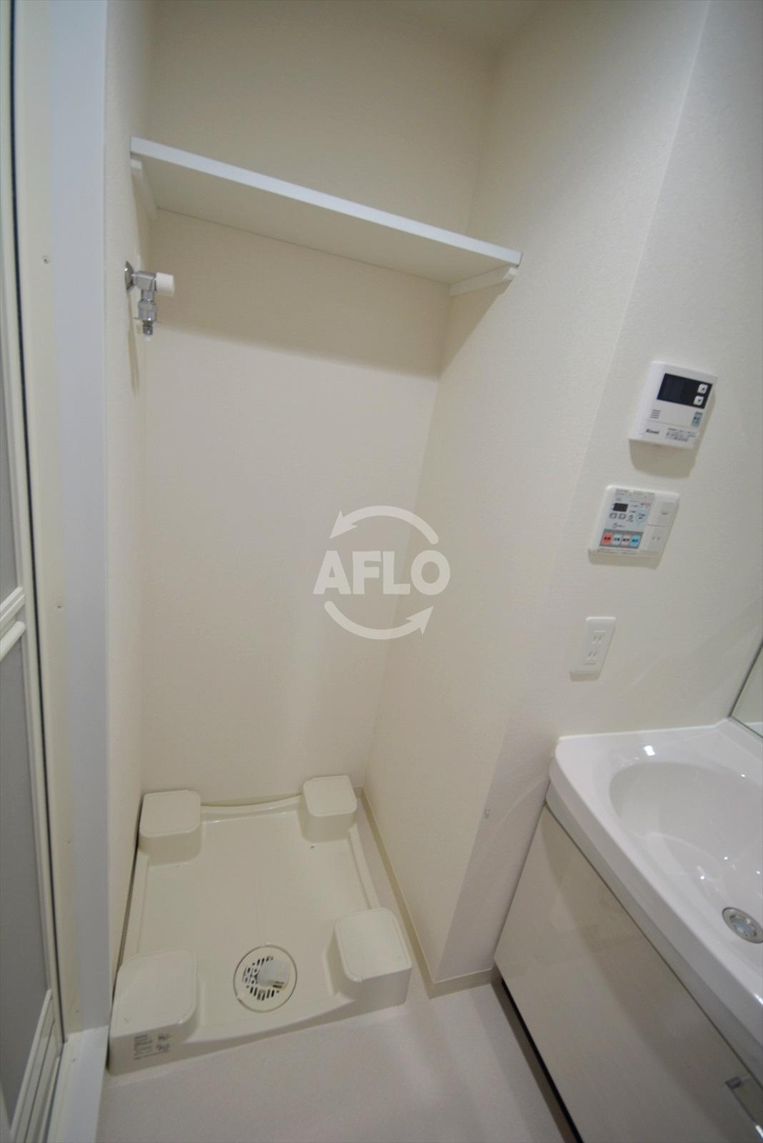 プレサンス北浜ラフェスタの洗面所|プレサンス北浜ラフェスタ　洗濯機置き場